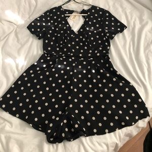 NWT. F21 polka dot romper